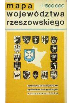 Mapa województwa rzeszowskiego