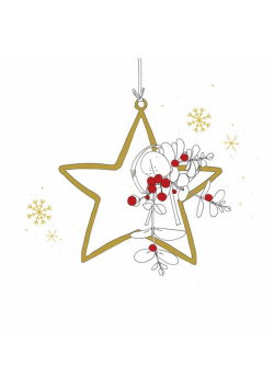 Karnet Swarovski kwadrat CL3211 Święta Gwiazda