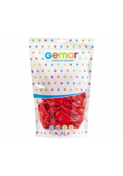 Balony pastelowe czerwone 33cm 50szt