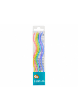 Świeczki urodzinowe Świderki pastelowy miks 6szt