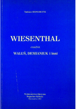 Wiesenthal contra Waluś Demianiuki i inni Autograf autora