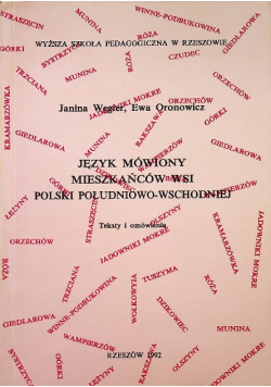Język mówiony mieszkańców wsi Polski połudiowo-wschodniej