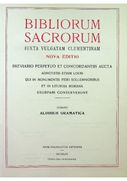 Bibliorum Sacrorum