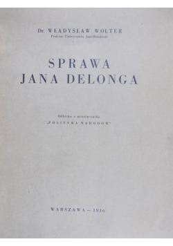 Sprawa Jana Delonga 1936 r