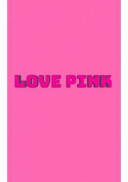 love pink writing  Drawing Journal