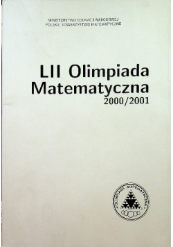 LII Olimpiada Matematyczna 2000 2001