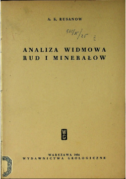 Analiza widmowa rud i minerałów