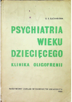 Psychiatria Wieku Dziecięcego