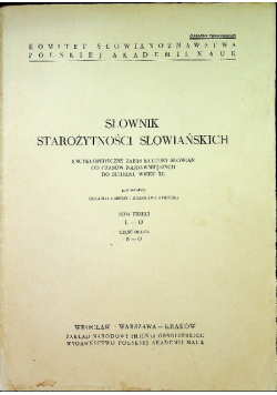 Słownik starożytności słowiańskich Tom 3 Część 2