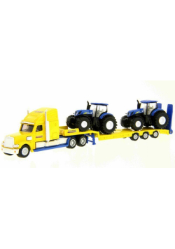 Siku Farmer - Ciężarówka z trakt. NewHolland S1805
