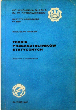 Teoria przekształtników statystycznych