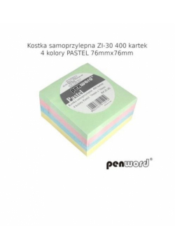 Kostka samoprzylepna pastel 76x76mm 400K