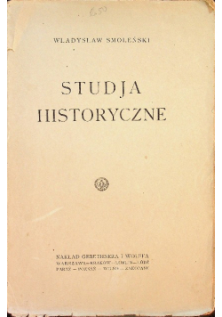 Studja Historyczne 1925 r.