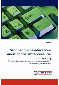 Whither online education? Auditing the entrepreneurial university