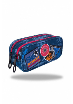Piórnik saszetka dwukomorowa Coolpack Duke Badge Blue B