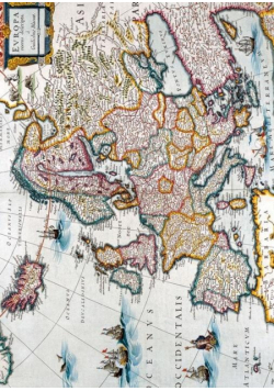 Karnet B6 z kopertą Map of Europe