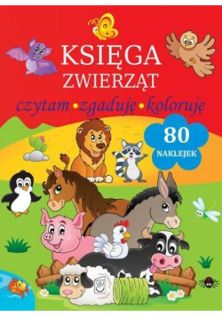 Księga zwierząt. Czytam, zgaduję, koloruję