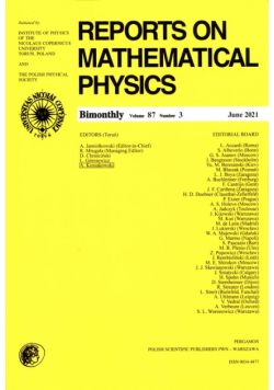 Reports On Mathematical Physics 87/3 Eksport