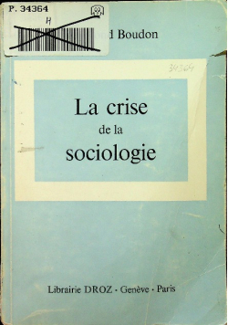 La crise de la sociologie