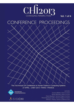 Chi 13 Proceedings of the 31st Annual Chi Conference on Human Factors in Computing Systems V1
