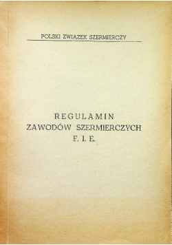 Regulamin zawodów szermierczych