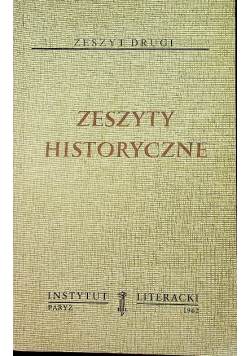 Zeszyty historyczne zeszyt drugi