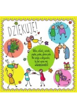 Karnet 150x150 Dziękuję!