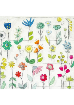 Karnet kwadrat z kopertą Floral Pattern