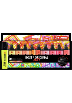 Zakreślacz Boss Original Arty 10 kolorów ciepłych