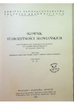Słownik starożytności słowiańskich tom 2