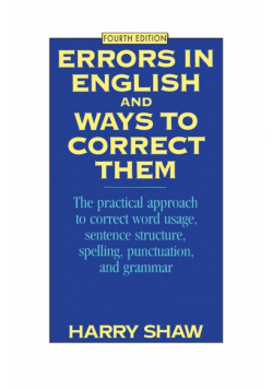 Errors in English and Ways to Correct Them