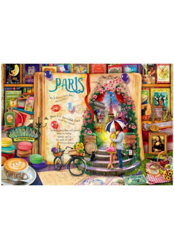 Puzzle 1000 Życie to otwarta ksiega - Paryż