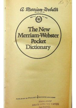 The new merriam webster pocket dictionary