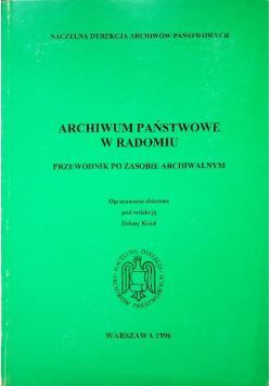 Archiwum państwowe w Radomiu