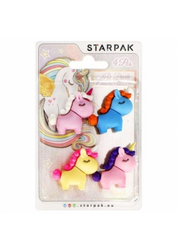 Gumka do mazania 3D puzzle 4 sztuki Unicorn