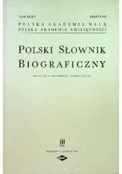 Polski Słownik Biograficzny Tom XLII / 1 zeszyt 172