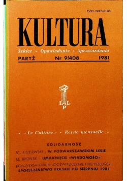 Kultura Szkice opowiadania sprawozdania nr 9