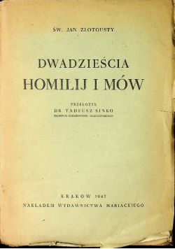 Dwadzieścia homilij i mów, 1947 r.