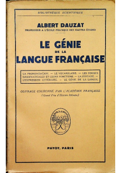 Le genie de la langue francaise