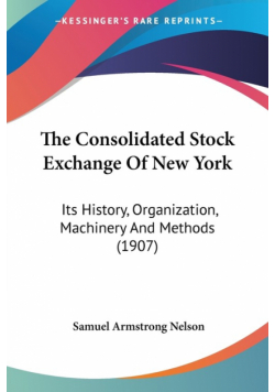 The Consolidated Stock Exchange Of New York