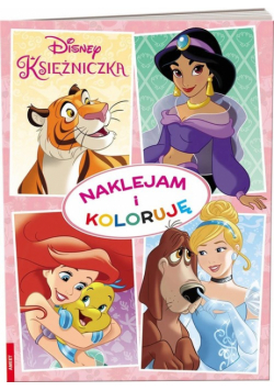 Disney Księżniczka Naklejam i koloruję