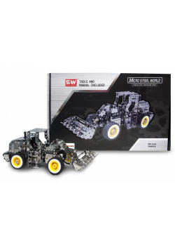 Traktor z łyżką metal do skręcania 682 el.