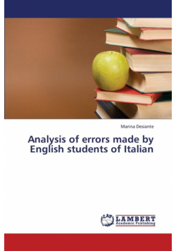 Analysis of Errors Made by English Students of Italian