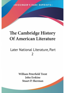 The Cambridge History Of American Literature