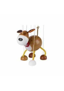 Drewniana marionetka Pies