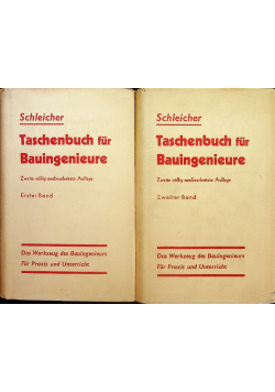 Taschenbuch fur Bauingenieure tom 1 i 2