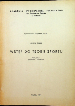 Wstep do teorii sportu