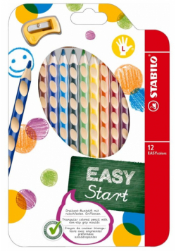 Kredki Easycolors dla leworęcznych 12 kol. STABILO
