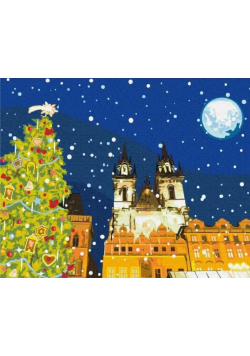 Malowanie po numerach - Noworoczna Praga 40x50cm