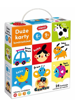 CzuCzu Duże karty kontrastowe 6-9m+